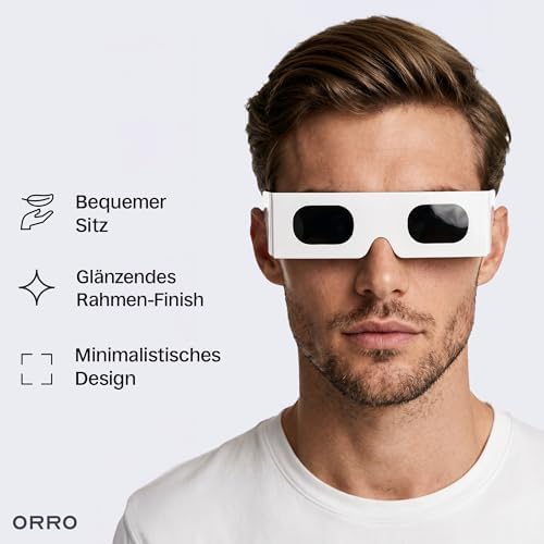 Sonnenfinsternis-Brillen 45 mm, 2er-/6er-/12er-Pack, Weiß, Passt über Korrekturbrillen, Zertifizierter Augenschutz, EN ISO 12312-2:2015 geprüft, CE-gekennzeichnet – Randpassform