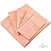 Cosy House Collection Elegant Bed Sheets - Queen Size, Peach (Wavy) - Luxury 6 Piece Hotel Bedding Set - Deep Pocket - Matte and Shine Beautiful Patterns - 1 Fitted, 1 Flat, 4 Pillowcases
