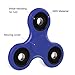 ukulili Tri Fidget Hand Spinner, Ultra Fast Bearings, Finger Toy, Great Gift for ADD, ADHD, Anxiety, and Autism Adult Children(Blue)