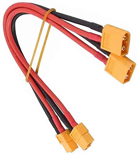 2pcs XT60 Male to XT60 Female Extension Adapter 14awg 30cm RC battery