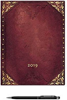 Paperblanks 2019-1 Day Per Page Ultra Glamour Urban Calendar + 1 Stylus Pen Touch Blumie