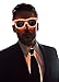 NEON NIGHTLIFE Light Up Neck Tie for Men, Orange