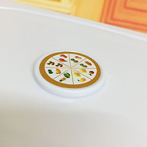 Catnew 12Pcs Dollhouse Miniature Kitchen Food Drinks Bread Cake Set Barbie Doll Kids Children Toy - Random Color - Thumbnail 3