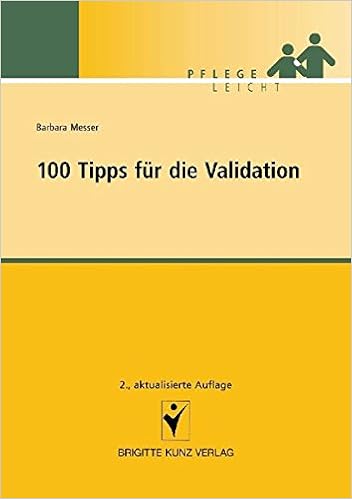 100 Tipps Fur Die Validation Pflege Leicht Amazon De Barbara Messer Bucher