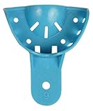 Dynarex Professional Dental Impression Trays Anterior Upper No. 9 12-Pack Disposable Perforated Plastic Trays