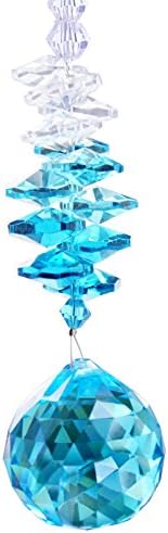 Anna Crystalworld 30mm Austrian Crystal Ornament Ball Suncatcher Window Prism Light Catcher - Outdoor Deco (Sea Blue)