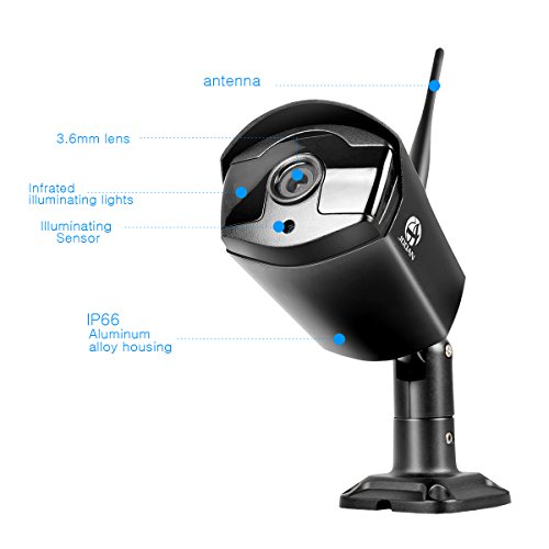 Security Camera Wireless, JOOAN 8 Channels H.264 NVR Full HD with 8 960p Wireless Security Camera Outdoor for Homes Motion Detection CCTV Surveillance Security System Digital Video Recorder