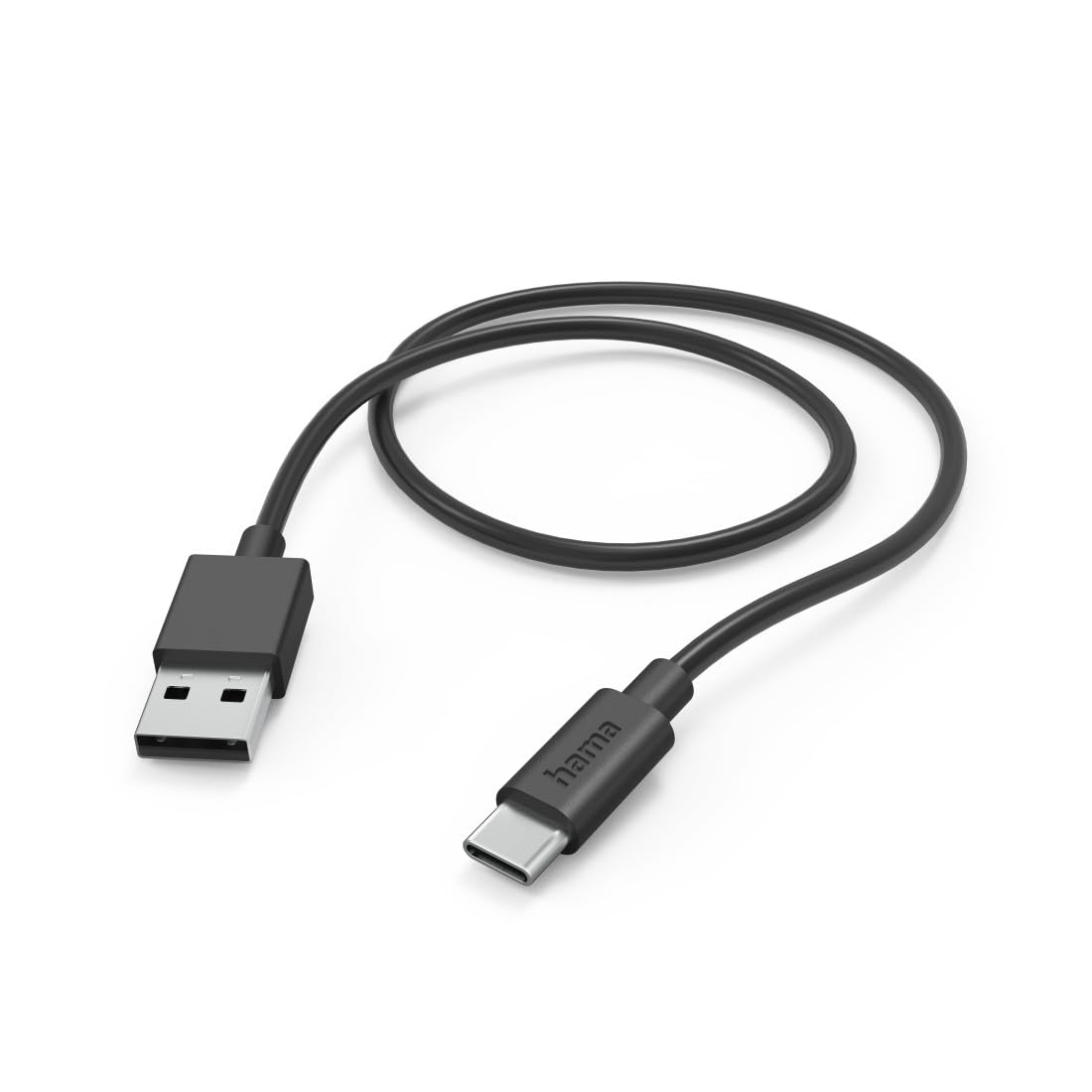 Hama USB A to USB-C Charging Cable 1 Metre Black