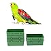 LOVIVER Set of 30 Parrot Food Water Bowl,Double Plastic Troughs Food Water Feeding Bowlthumb 3
