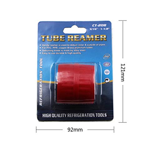 Merssavo Reamer Internal External Deburrer Cleaner Tool, Copper Tube Pipe Reaming Tool Inner Outer Reamer PVC Deburrer DIY Tools
