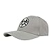 Captain Hat Embroidery Logo Hats Size Adjustable Cap Baseball Cosplay Costume Accessory Gray