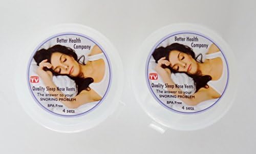 Buy ONE & GET ONE Free, 2 Sets of 4 Premium Nose Vents to Ease Breathing and Snoring. Two Travel Cases