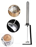 Naiver Handheld Electric Stainless Steel Milk Frother with the Free Bonus Mounting Bracket