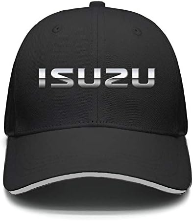 Unisex Hat Athletic Flat-Isuzu-Classic-Black-Cap Curved Snapback