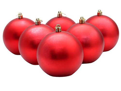 Christmas Ball Ornaments,Funpa 6 Pack 4 Inch for Xmas Decoration