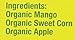 Sweetie Pie Organics Freeze-dried Fruits & Veggies Snack for Toddler & Baby, Mango/Sweet Corn/Apple, 1 Oz