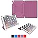 rooCASE iPad Air 2 Case - Optigon 3D iPad Air 2 Slim Shell Case Smart Cover - with Sleep/Wake Function for Apple iPad 6 Air 2, Purple (Will NOT fit New iPad 2017)