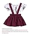 2Pcs Infant Toddler Baby Girls Summer Boho Floral Rompers Jumpsuit Strap Skirt Overall Dress Outfits Set (White, 3-6 Months)