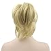 10 Colors Wavy Hairpieces Claw Ponytail Synthetic Hair Blonde Gray Little Pony Tail Clip In Hair Extension T1B/613 12inches