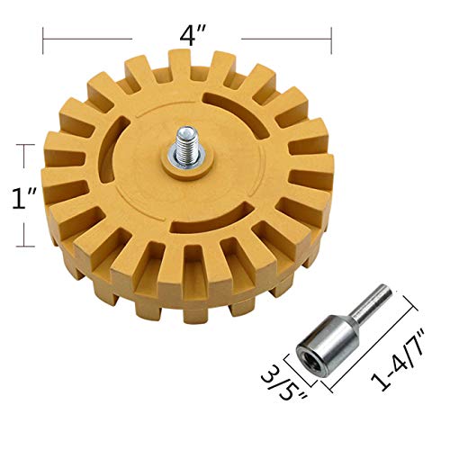 13 PC VONDERSO Car Decal Adhesive Removal Tool Set, 4 Inch Eraser Wheel