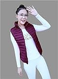 Glamorstar Women's Outdoor Puffer Vest Lightweight Cotton Packable Winter Coat