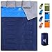 oaskys Double Sleeping Bag for Adults with 2 Pillows - Queen Size XL Waterproof Sleeping Bag for All Season Camping Hiking Backpacking 2 Person Sleeping Bags for Cold Weather & Warm