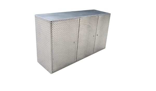 Pit Posse 9016 Diamond Plate 6 Cabinet Base Aluminum Storage Shop Race Car Enclosed Trailer Amazon Ca Home Kitchen