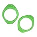 2Pcs/Set Pillar Speaker Loudspeaker Horn Decoration Trim Cover for 2015 2016 Jeep Wrangler (Green)