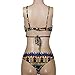 Botrong Women Sexy Bohemia Push-Up Padded Bra Beach Bikini Set Swimsuit Swimwear (M)