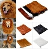 Pet Lion Mane Wig Halloween Costume Clothes for Large Dog Cat 80cm (Red- brown) by Lovestore2555