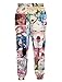Fromdream Ahegao Sweatpants Mens Otaku Trousers Long Pants 3D Print Cool Joggers Work Out Clothes With Drawstring M