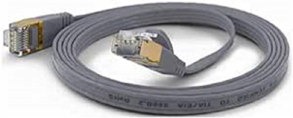 wantecWire 7072 Extra Thin Patch Cable Grey — image 1