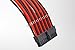 Phanteks 24 Pin/ 8pin (4+4) M/B, 8pin (6+2) PCI-E Extension Cable Kit 500mm Length, Black/Red (PH-CB-CMBO_BR)
