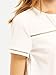 ROMWE Women's Loose Short Sleeve Round Neck Solid Summer T-shirt Tops Blouse White Small