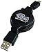 Tera Grand - Retractable USB 2.0 A to Micro USB Cable, Extends 4-Feet for Smartphones/Tablets Samsung HTC Nokia with Micro B Bus Power