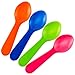 Green Direct Mini Plastic Tasting Spoons And Ice Cream Spoons Approx. 100 Spoons (Mixed)