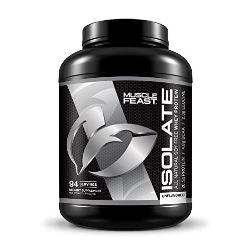 Pure Whey Protein Isolate Powder by Muscle Feast | All Natural and Kosher Certified (5lb, Unflavored) - Thumbnail 3