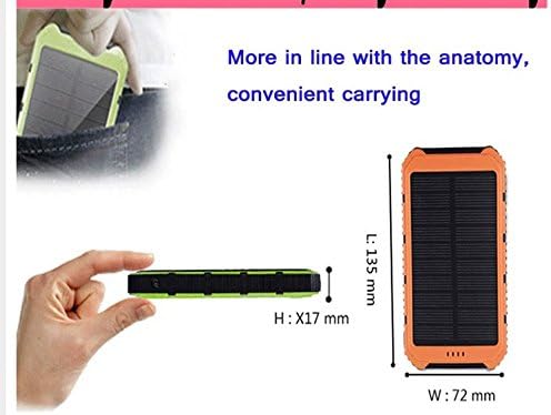 Hornet Electronics TM, Solar Charger Eco-daily with 10000 mah , (Orange)