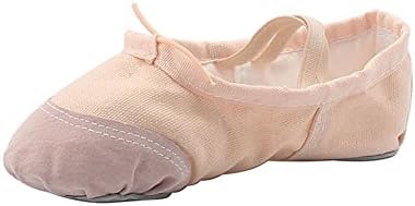 Ballet Flats for Women Canvas Dance Slippers Yoga Gymnastic Shoes for Adults