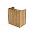 Mind Reader Desk Supplies Organizer with 2 Drawers, Bamboo Brown