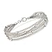 Ross-Simons Italian Sterling Silver 5-Strand Beaded Mesh Bracelet