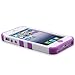 MYBAT IPHONE5HPCTUFFSO009NP Premium TUFF Case for iPhone 5 - 1 Pack - Retail Packaging - Ivory White/Electric Purple