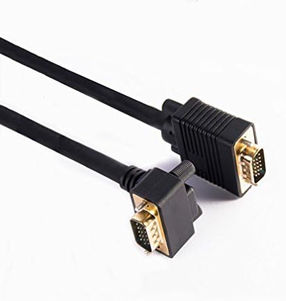 VGA Cable,Saytay High Resolution 90 Degree Downward Angled VGA Monitor Cable,Male to Male VGA Extension Cable for HDTVs, Projectors, LCD monitors, Video Displays (5Ft, Black)