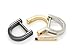 CRAFTMEMORE 5/8 Inch (Inside Width) D-Rings with Closing Screw Shackle Key Holder Horseshoe U Shape Dee Ring DIY Leather Craft Purse Replacement 4 pcs (Silver)