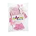 4pc Pink Bunny Raincoat Doll Outfit w Rabbit Plush- 18