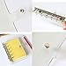 Aimeio Clear Planner Binder,Personal Size 6 Round Ring Holes Soft PVC Notebook Cover Protector Snap Button Closure Loose Leaf Folder,7.67x5.12inch,Box Package