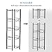 5 Gallon Water Jug Rack, 5-Tier Water Bottle Holder Storage Rack, Water Jug Organizer for Kitchen, Office, Garage, Dark Black