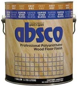 ABSOLUTE COATINGS 89001 ABSCO POLYURETHANE WOOD FLOOR FINISH GLOSS 450 VOC SIZE:1 GALLON.