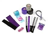 Pre-wrap Sporty Girl Headbands Gift Bundle (Purple)