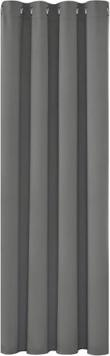 Deconovo Blackout Curtain 132 x 214 cm Light Grey One Panel view 7